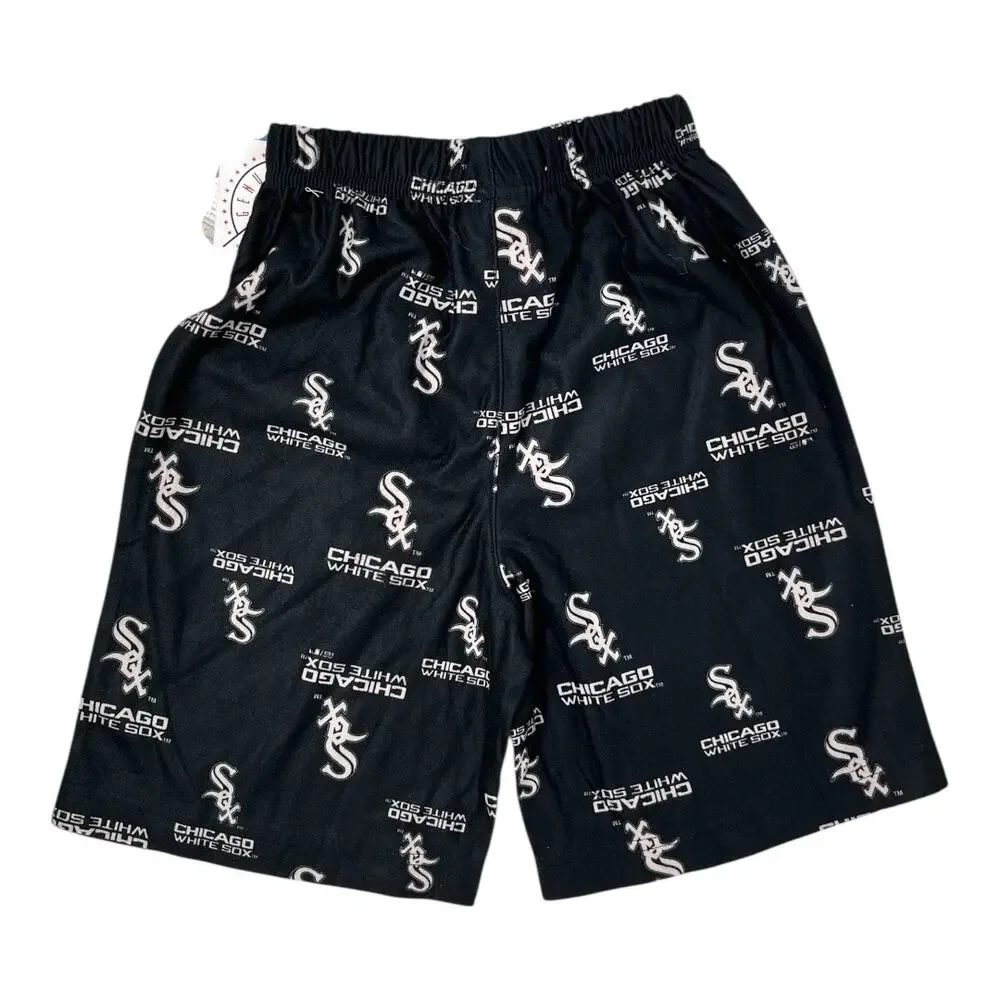 Chicago White Sox Kids Pajama Shorts Size 5/6 Flame Resistant NWT
